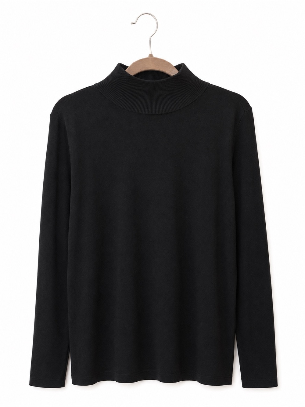 J. Jill Silk Blend Long Sleeve Mock Neck Sweater Black Women’s Size M NWT